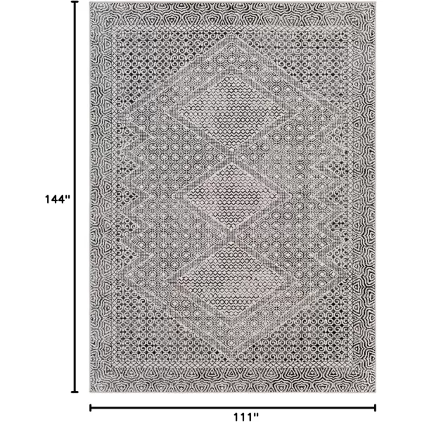 imageLivabliss Lavadora Global Washable Area Rug 53quot x 7 Light Gray 5 x 7Light Gray