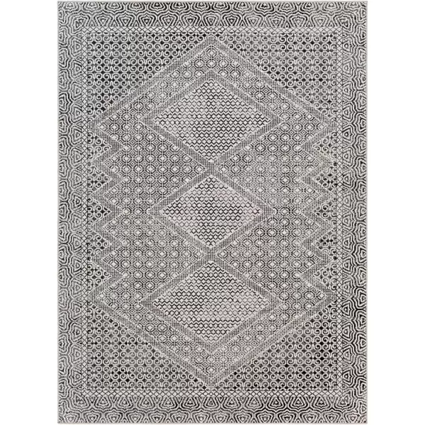 imageLivabliss Lavadora Global Washable Area Rug 53quot x 7 Light Gray 5 x 7Light Gray