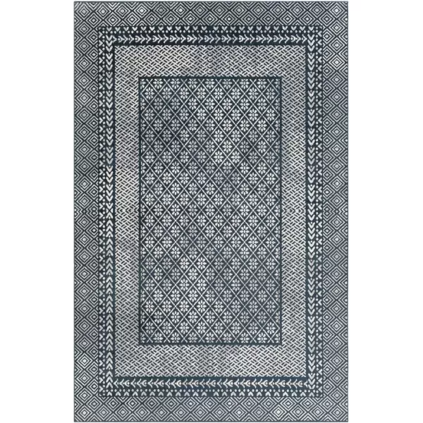 imageLivabliss Lavadora Vintage Washable Area Rug 53quot x 7 Navy 5 x 753 x 7