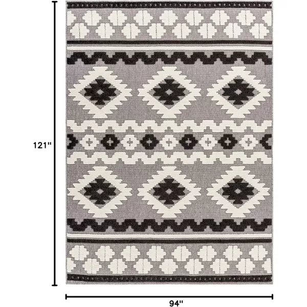 imageLivabliss Lyna Modern Washable Rug5 x 72quotBlack710 x 101