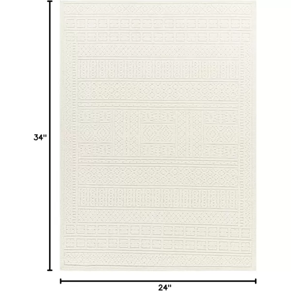 imageLivabliss Lyna Solid Washable Area Rug5 x 72quotTan2 x 210