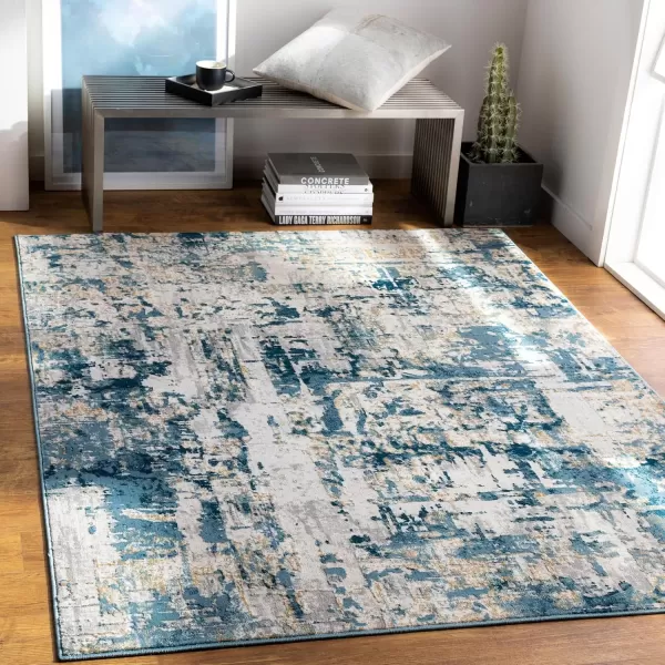 imageLivabliss Jameela Modern Abstract Area Rug Silver GrayT 53quot x 73quot2 X 211