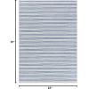 imageArtistic Weavers Decker Striped Outdoor Area Rug 53quot x 73quot Denim