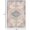 imageArtistic Weavers Huntington Beach Outdoor Bohemian Medallion Area Rug53quot x 7Cream