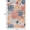 imageLivabliss Cabo Floral Outdoor Area Rug52quot x 7 OrangeOrange