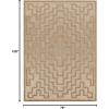 imageLivabliss San Diego Geometric Outdoor Area Rug53quot x 7Brown67 x 9