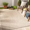 imageLivabliss Sawyer Cottage Border Outdoor Area Rug 53quot x 7 Khaki