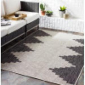 imageArtistic Weavers Lenore Outdoor Geometric Area Rug 53quot x 7 Black