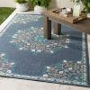 imageArtistic Weavers Melodie Prosperie Oriental Outdoor Area Rug 53quot x 77quot DenimGrey