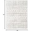 imageLivabliss Anita Bohemian Shag Area Rug 53quot x 73quot CreamGray