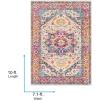 imageLivabliss Rane IvoryPink Area Rug 53quot x 71quotIvoryPink