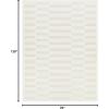imageLivabliss San Diego Striped Outdoor Area Rug53quot x 7Cream710 x 10