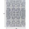 imageLivabliss Sawyer Diamond Boho Outdoor Area Rug53quot x 7 Blue