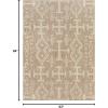 imageLivabliss Sawyer Diamond Boho Outdoor Area Rug53quot x 7 Khaki