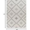 imageLivabliss Sawyer Diamond Outdoor Area Rug53quot x 7 CreamBlue