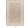 imageLivabliss Sawyer Outdoor Border Modern Area Rug 53quot x 7 Khaki