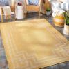 imageLivabliss Fleet Outdoor Traditional Area Rug 51quot x 7 Yellow