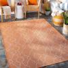 imageLivabliss Lasma Outdoor Traditional Area Rug 51quot x 7 Orange