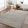 imageLivabliss Sarasota Bohemian Outdoor Area Rug 5 x 7 DenimTaupeBlack