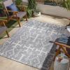 imageLivabliss Sawyer Diamond Boho Outdoor Area Rug53quot x 7 Blue