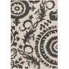 imageLivabliss Alysia Outdoor Damask Area Rug73quot SquareCreamGrayCream  Black