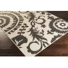 imageLivabliss Alysia Outdoor Damask Area Rug73quot SquareCreamGrayCream  Black