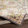 imageLivabliss Donte Floral Medallion Area Rug 53quot Square Terracotta