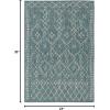 imageLivabliss Yesina Bohemian Outdoor Area Rug710quot Square Aqua2 x 211