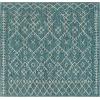 imageLivabliss Yesina Bohemian Outdoor Area Rug710quot Square Aqua67 Square