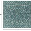imageLivabliss Yesina Bohemian Outdoor Area Rug710quot Square Aqua710 Square