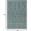 imageLivabliss Yesina Bohemian Outdoor Area Rug710quot Square Aqua710 x 102