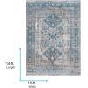 imageLivabliss Desta Vintage Oriental Area Rug10 x 14BlueWhiteBlueGrey