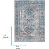 imageLivabliss Desta Vintage Oriental Area Rug10 x 14BlueWhiteBlueGrey