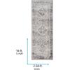 imageLivabliss Desta Vintage Oriental Area Rug10 x 14BlueWhiteCharcoal