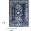 imageLivabliss Desta Vintage Oriental Area Rug10 x 14BlueWhiteNavy