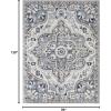 imageLivabliss Nyburg Vintage Medallion Area Rug710quot x 10NavyGrayNavyGray