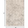 imageLivabliss Trelle Vintage Trellis Area Rug710quot x 10Charcoal53 x 73