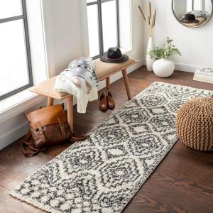 imageLivabliss Moroccan Soft Ana Maria Shag Area Rug 8 x 10 CreamCharcoal27 x 73