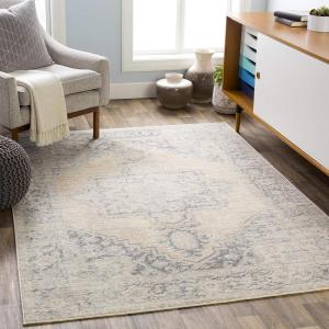 imageLivabliss Tressa Vintage Oriental Area Rug710quot x 10Cream