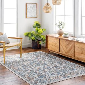 imageArtistic Weavers Marvel Vintage Oriental Area Rug 53quot x 73quot GrayBlueOrange