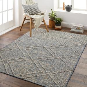 imageLivabliss Sarasota Modern Area Rug 5 x 7 Black 5 x 7Blue