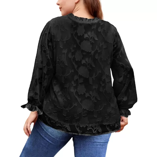 LALAGEN 2024 Plus Size Dressy Blouse for Women Casual Long Sleeve Drawstring Textured V Neck Top Shirts 1X5XLALAGEN 2024 Plus Size Dressy Blouse for Women Casual Long Sleeve Drawstring Textured V Neck Top Shirts 1X5X