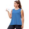 imageLALAGEN Plus Size Womens Workout Tank Tops Sleeveless Flowy Yoga Athletic Running ShirtsZbright Blue