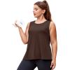 imageLALAGEN Plus Size Womens Workout Tank Tops Sleeveless Flowy Yoga Athletic Running ShirtsZbrown