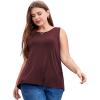 imageLALAGEN Plus Size Womens Workout Tank Tops Sleeveless Flowy Yoga Athletic Running ShirtsZwine