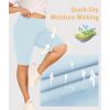 imageLALAGEN Women Plus Size Biker Shorts with Pockets  Tummy Control Gym Workout Running Yoga Volleyball Athletic ShortsPastel Blue
