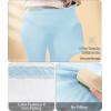imageLALAGEN Women Plus Size Biker Shorts with Pockets  Tummy Control Gym Workout Running Yoga Volleyball Athletic ShortsZpastel Blue