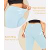 imageLALAGEN Women Plus Size Biker Shorts with Pockets  Tummy Control Gym Workout Running Yoga Volleyball Athletic ShortsZpastel Blue