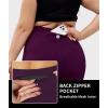 imageLALAGEN Womens Plus Size Fleece Lined Leggings Water Resistant Thermal Winter Warm High Waisted Workout Pants with PocketsPurple