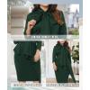 imageLALAGEN Womens Plus Size Long Sleeve Peplum Tie Neck Bodycon Pencil Midi DressGreen